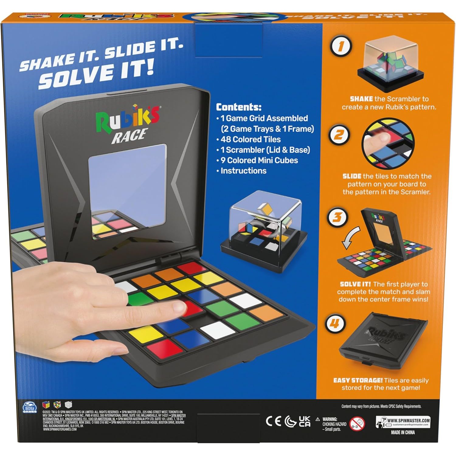Buy Rubik's,Rubik’s Race Classic – Fast-Paced 2-Player Strategy Sequence Board Game - Gadcet UK | UK | London | Scotland | Wales| Near Me | Cheap | Pay In 3 | Games and Toys